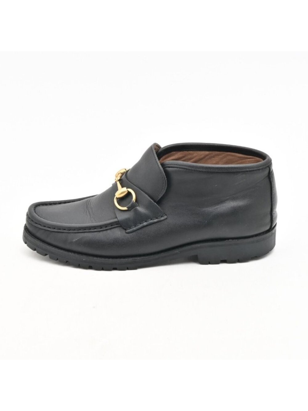 Gucci Shoes Black Horsebit Leather 7.5